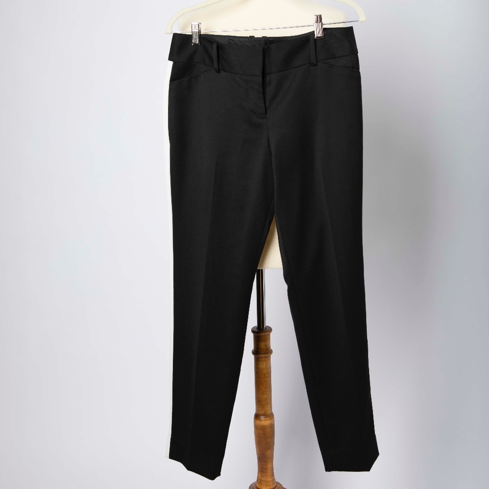 Black Capri Dress Pants with side pin stripe - The Limited Brand  - Cassidy Fit